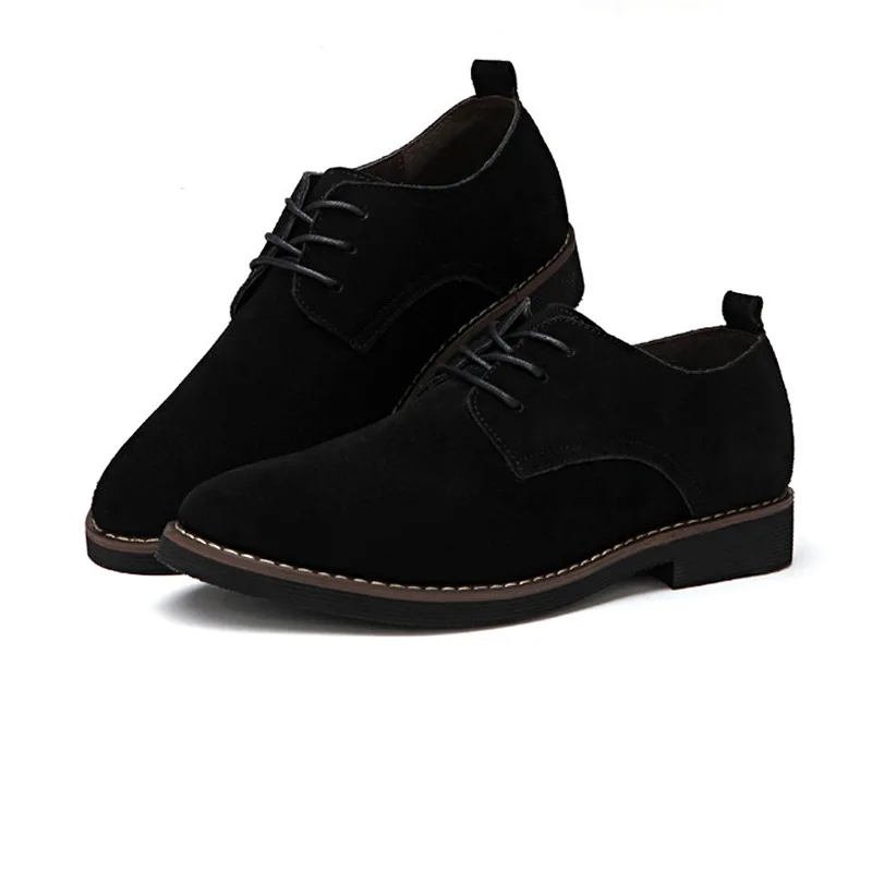 

2019new plus size 39-48 genuine leather men casual flats waterproof dress oxford man shoes lace up for work male loafers