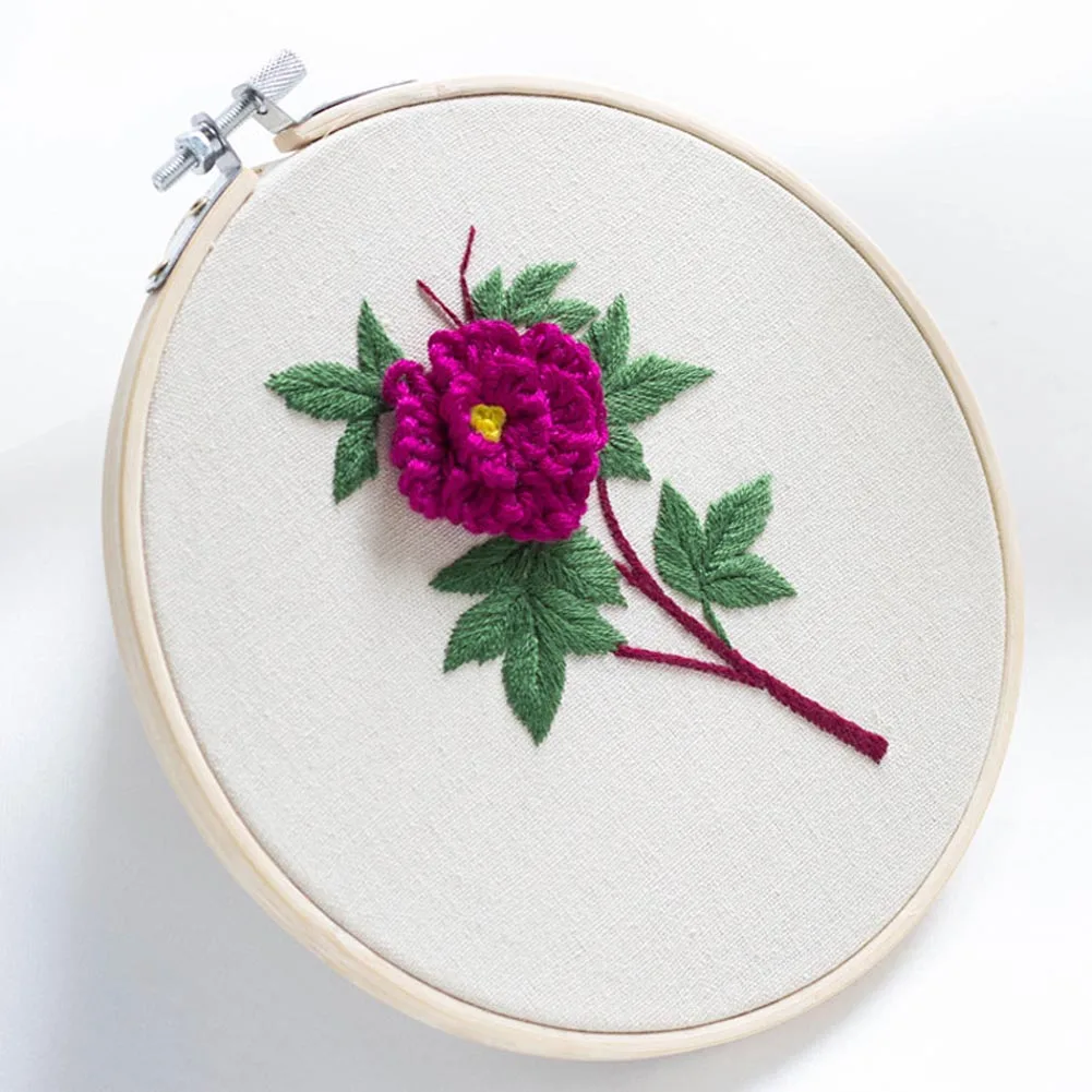 Вышивка DIY Ручная начинающая продукция Трехмерная ткань креативная вышивка