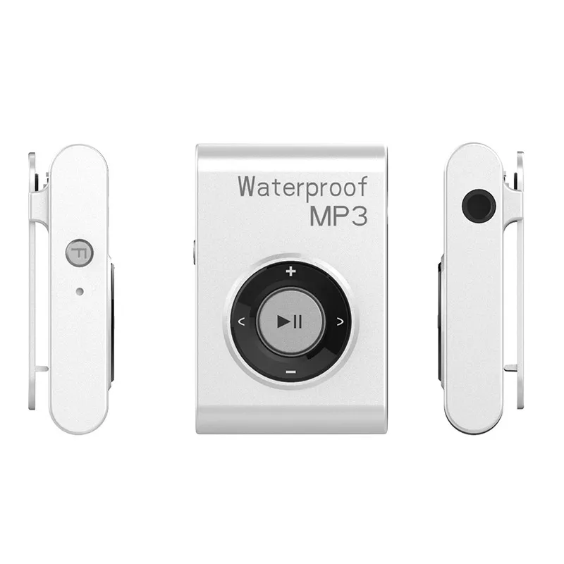 Новейший мини водонепроницаемый плавательный MP3 плеер Спортивный Бег езда MP3 Walkman Hifi Sereo Музыка MP3 плеер с FM радио клип