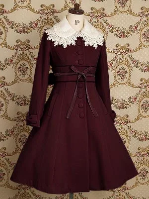 

Top Sale Lovely Warm Winter Cute Lolita Coat Winter Long Coats All Size
