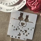 1 шт., трафареты для стен, 13 см, 5,1 дюйма