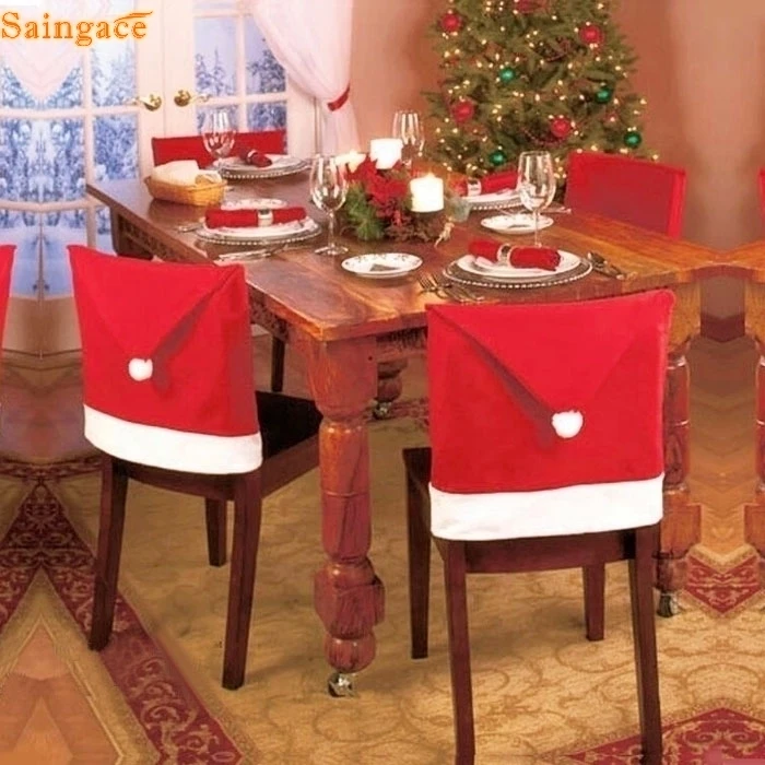 Saingace, розовая Рождественская скатерть, Пылезащитная скатерть для стола, Рождественский ужин, День благодарения, 3D скатерть, для дома, вечерние, Декор, OEM N 08