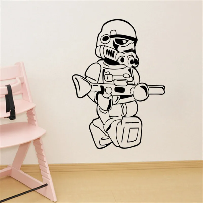 Звездные войны Робот R2 D2 наклейки на стену для детской комнаты украшение | Наклейки на стену -32596599115