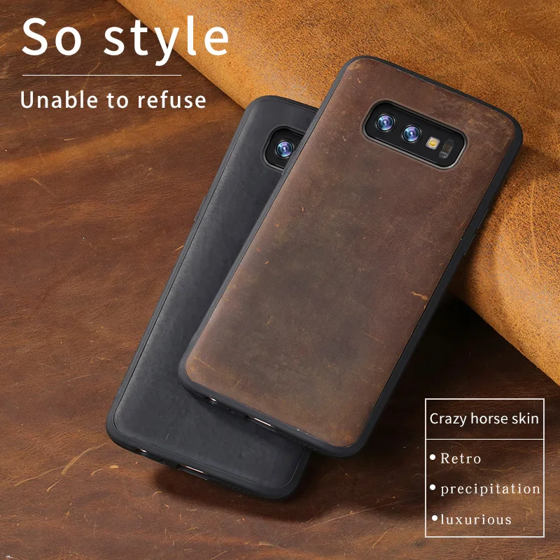 Чехол из натуральной кожи для Samsung Galaxy s10 plus S20 Ultra S8 S9 Plus A50 A70 A51 A30 a71 2018 Note 10