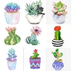 5D алмазная живопись сделай сам, кактус, 3D полная выкладка, алмазная вышивка из смолы, суккуленты, растения, вышивка крестиком, живопись, домашний декор