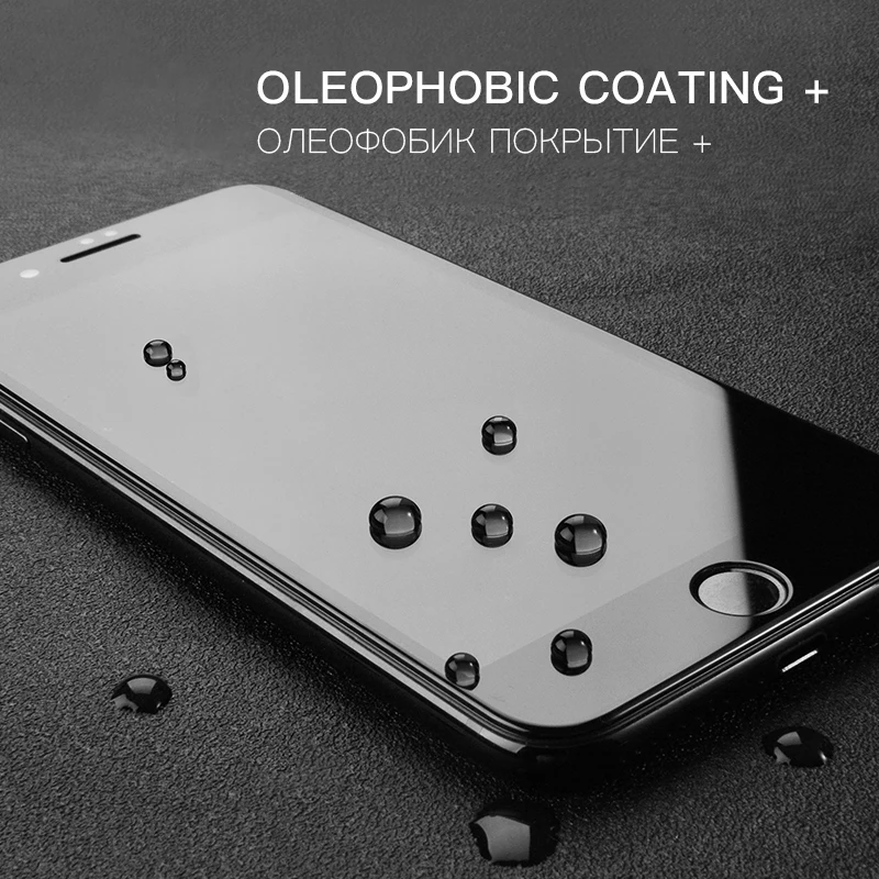 CHYI 5D изогнутое стекло для iphone 7 6 6 S Защита экрана олеофобное покрытие 9H закаленное стекло для iphone 8 полный клей