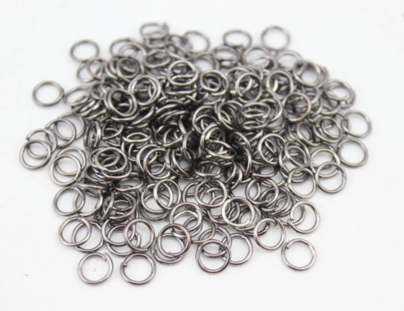 200 шт./лот сплав одиночные петли Открытые Кольца для прыжков