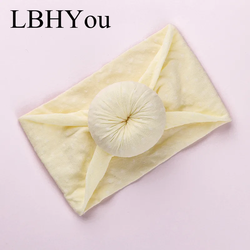 10 ярких нейлоновых повязок на голову в горошек для маленьких девочек повязки