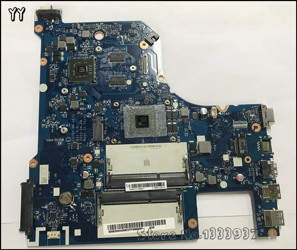 

Материнская плата для ноутбука CG70A NM-A671 REV: 1,0, материнская плата для Lenovo G70-35 с процессором A4-6210