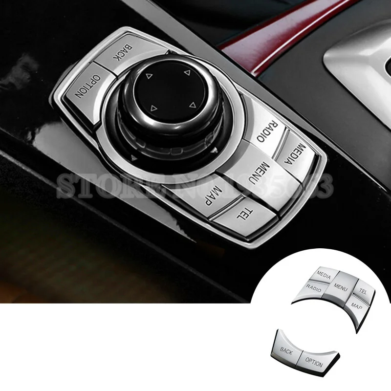 Внутренняя консоль iDrive для BMW X3 F25 мультимедийная кнопка накладка 2011 2013 5 шт.