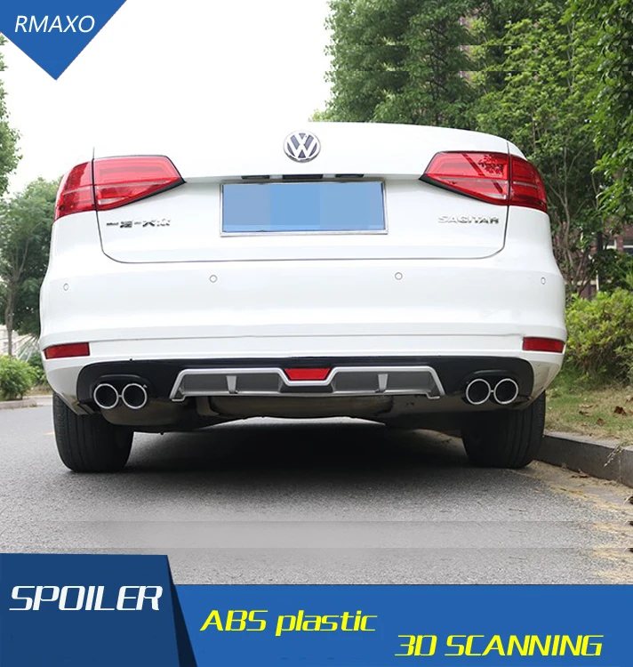 Для VW Jetta Задний Спойлер ABS задний бампер диффузор защитные бамперы для Volkswagen Jetta после хром задний спойлер