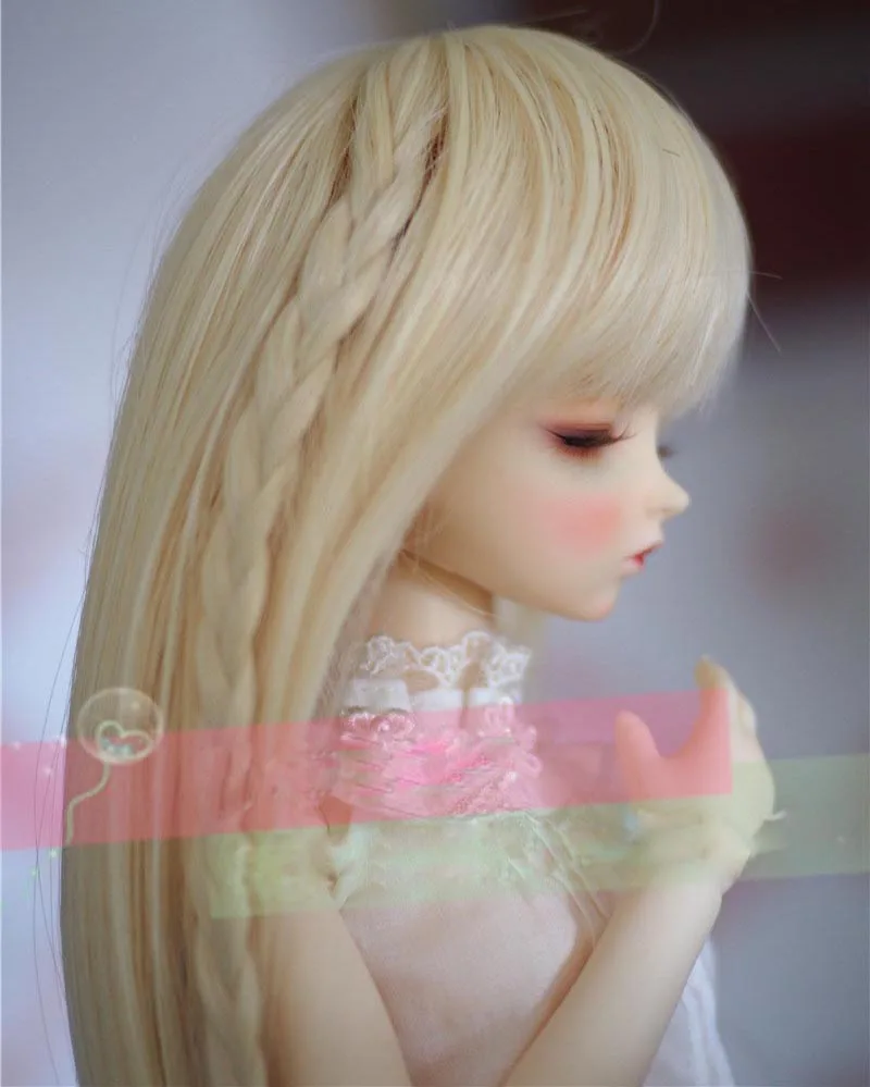 1/3 1/4 1/6 Bjd SD кукла парик модные светлые цвета прямой стиль высокая температура