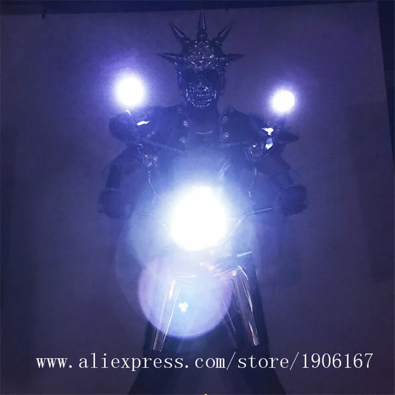 Костюм мужской светящийся со светодиодной подсветкой костюм диджея локомотива