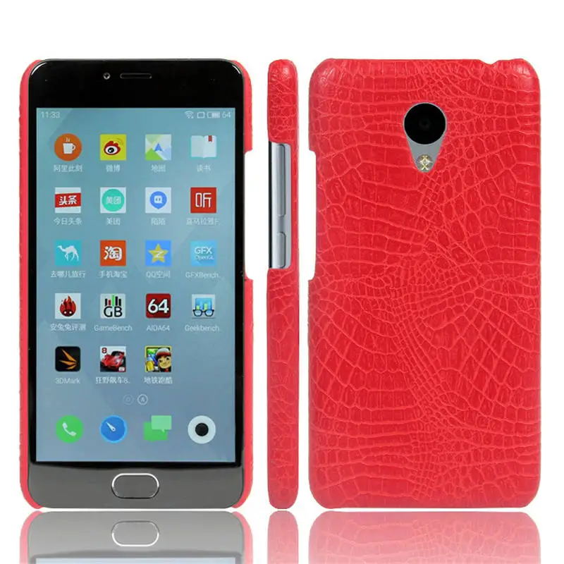 Meizu M3 mini чехол 5 0 &quotРоскошный для телефона из искусственной кожи крокодила задняя
