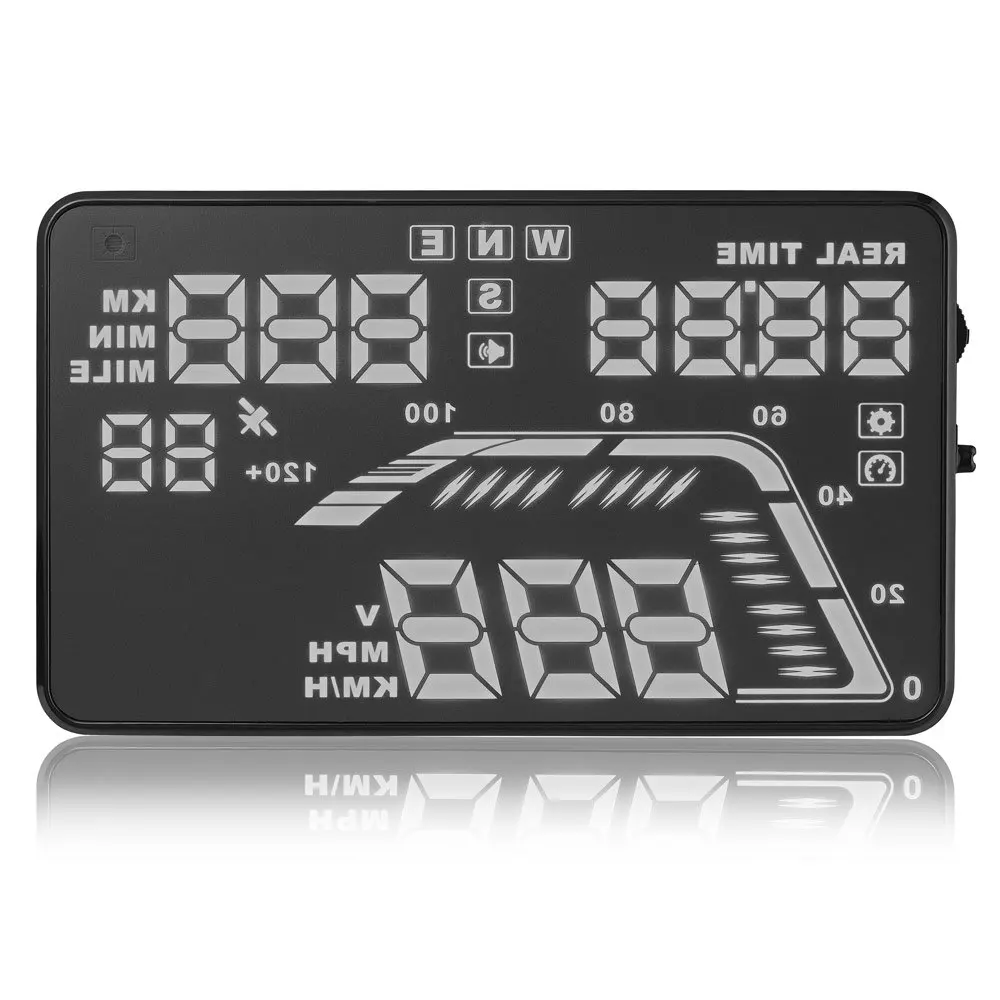 Универсальный Q7 Авто HUD Дисплей на голову 5 &quotспидометры превышение скорости