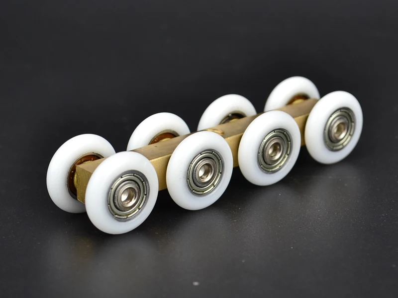 Стеклянные двери водонепроницаемые Висячие колеса с подшипником 8 колес