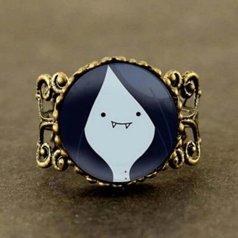 Время приключения Марселин ювелирные изделия время кольцо из Марселина Стекло