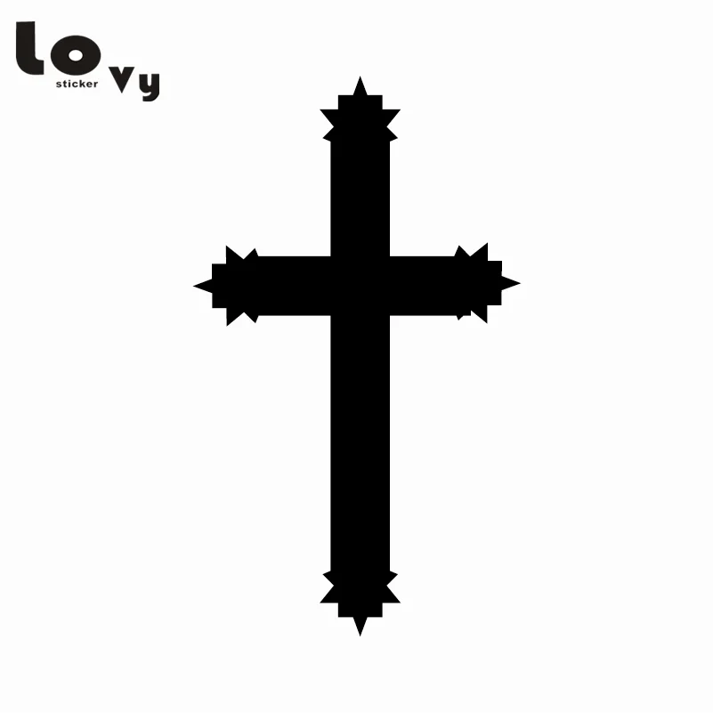 2 шт. наклейка с изображением Креста Иисуса Религиозная Христианская виниловая