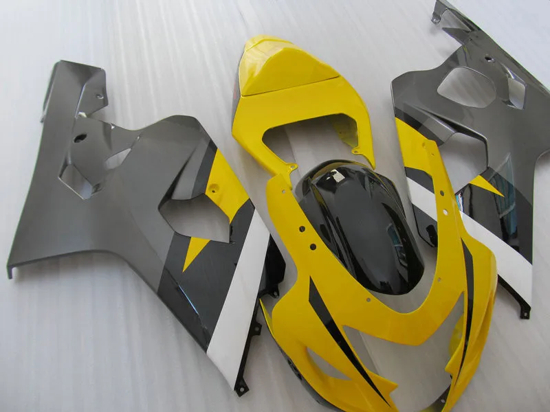 Комплект обтекателей для мотоцикла SUZUKI GSXR600 750 K4 04 05 GSXR 600 GSXR750 2004 2005 ABS Желтый Серый