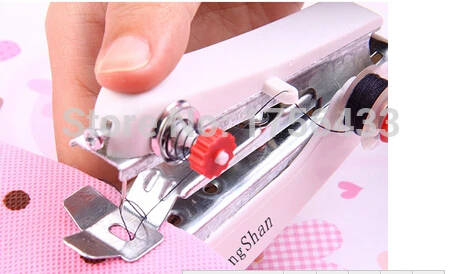 Горячая Распродажа полезная портативная беспроводная ручная швейная машина ZW55