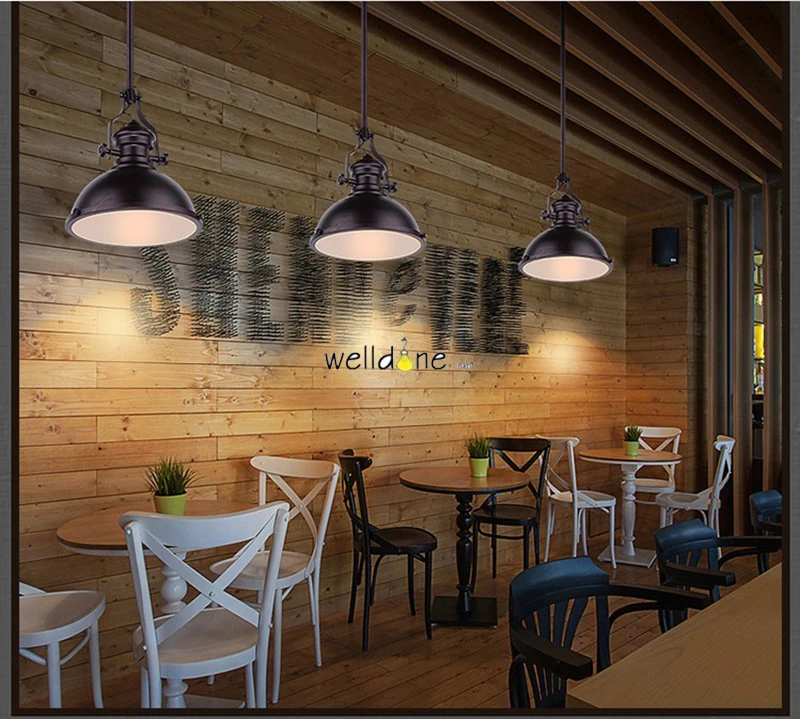 Железный подвесной светильник в винтажном стиле 110 В 220 медная лампа - купить по