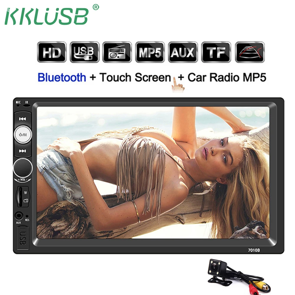 2 Din автомагнитола 7 ''дюймовый lcd сенсорный экран плеер Поддержка нескольких