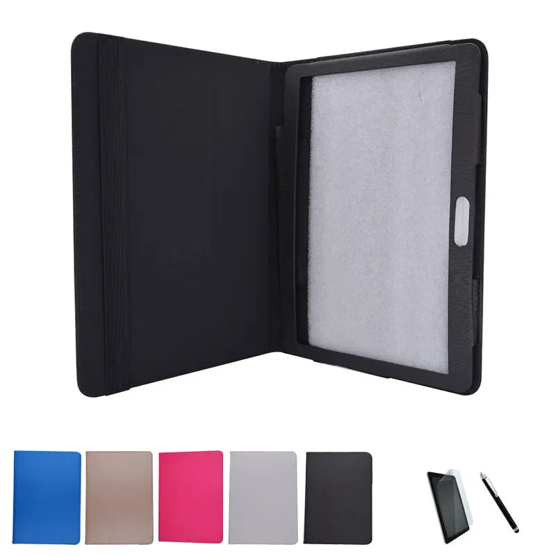

PU Leather Case Stand Cover for BQ Aquaris M10 Ubuntu Edition Full HD 10.1" Tablet PC + Screen Protective Film + Stylus Pen