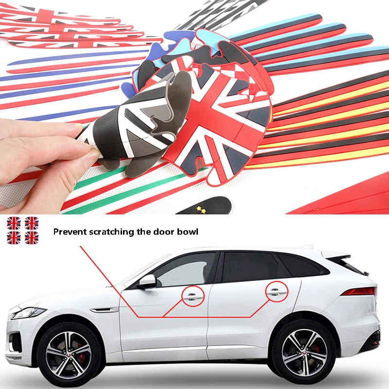 4 шт. защитная пленка на запястье для автомобильной двери автомобильные дверные