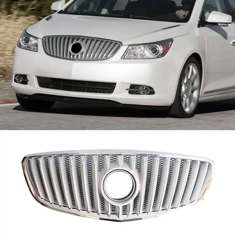 Для Buick LaCrosse 2009 2013 ABS хромированный передняя решетка гриль урезает Установите|front