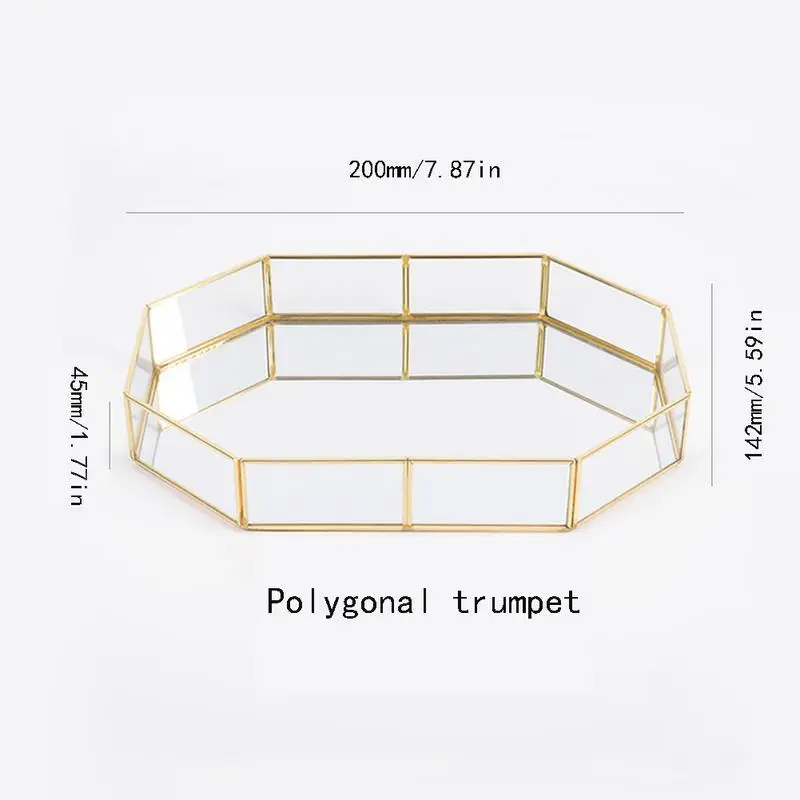 Корзины для хранения косметики Винтажный Золотой Органайзер в форме