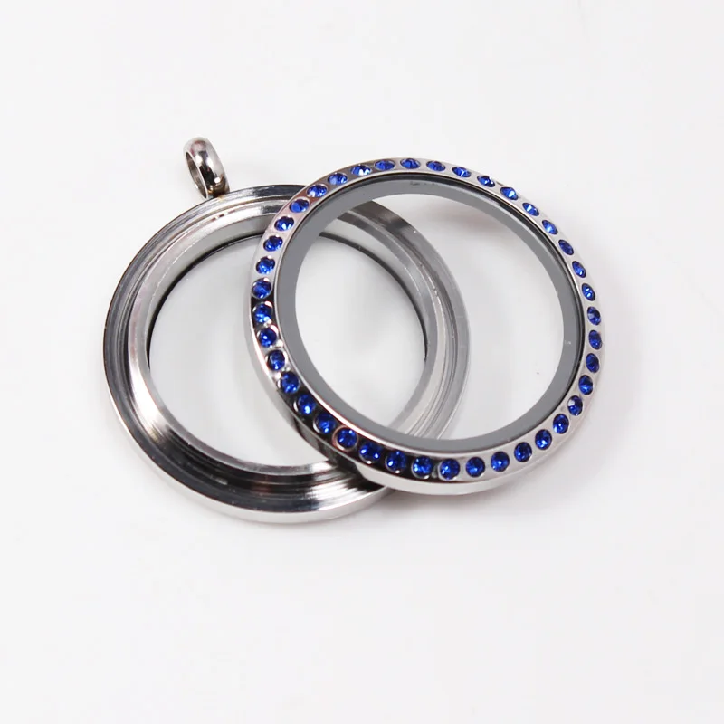 12 видов стилей 30 мм нержавеющая сталь винт плавающий медальон с Стразы памяти