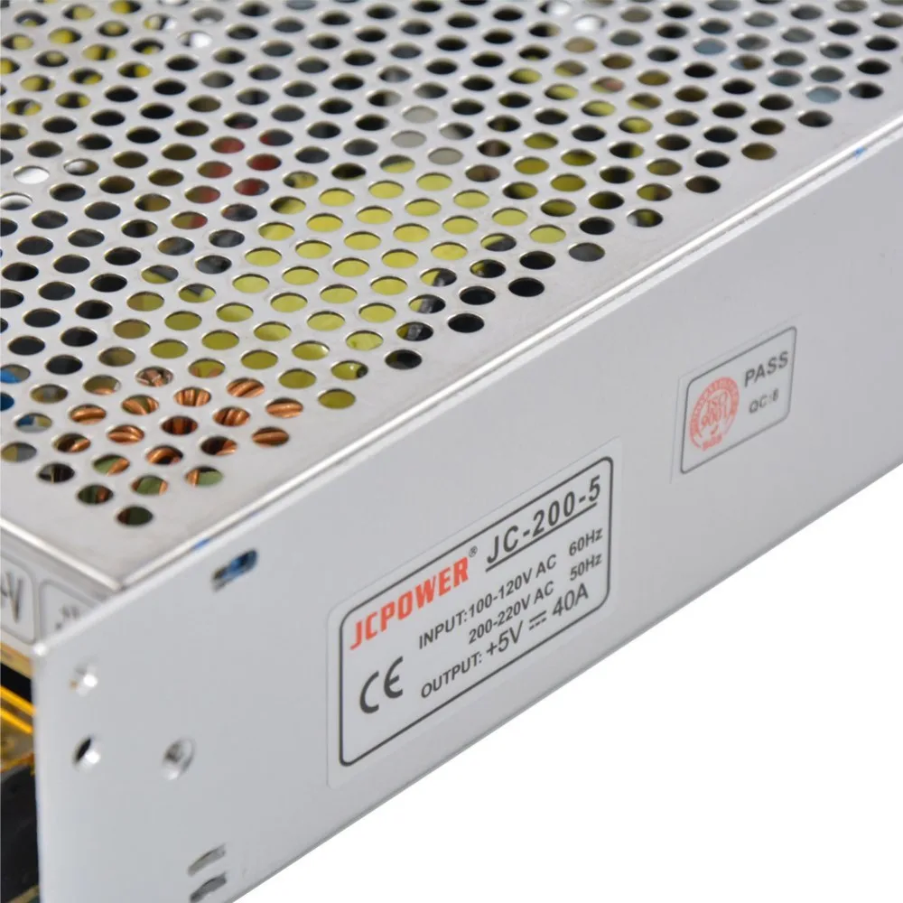 AC110/220 V к DC5V 2A 5A 20A 30A 40A 60A LED адаптер питания 5V трансформатор постоянного тока для