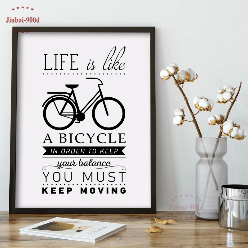 Постер с художественным принтом Life Quote тканевые настенные картины для украшения