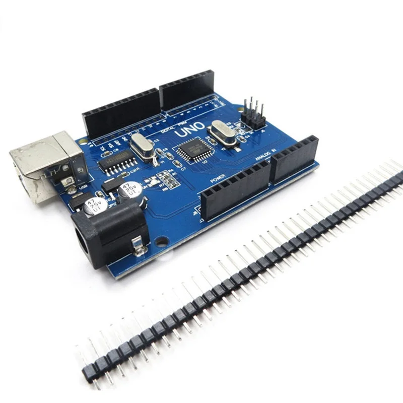 Макетная плата UNO R3 улучшенной версии (CH340G) MEGA328P ATmega328 совместима с Arduino + кабель 1