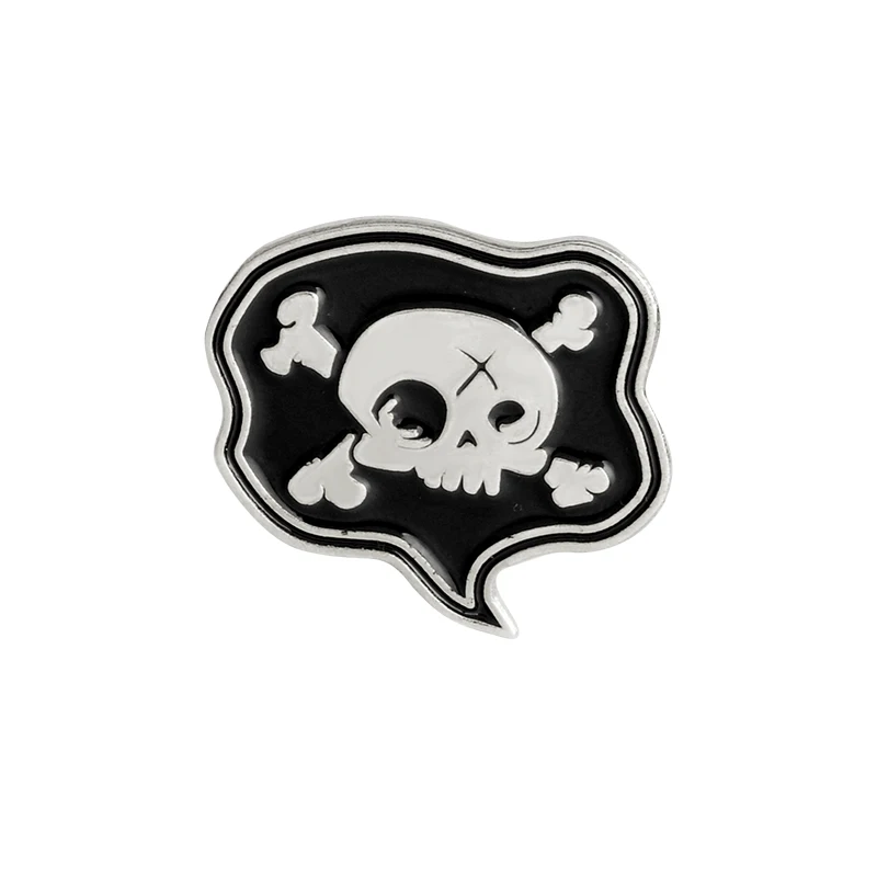Bargain Price Skull Pins Punk style Halloween Dead Skeleton Brooch Enamel Pin Skull lovers Bag Clothes Decoration Badge Jewelry - Окраска металла: Style4
