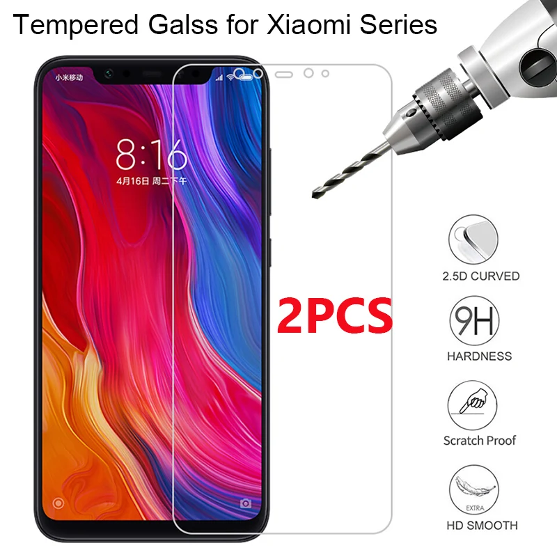 2 шт Жесткий протектор экрана для Xiao mi 9 Se защитное стекло s Xiaomi 8 Lite Explorer закаленное