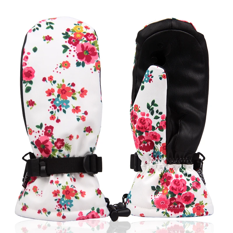 Водонепроницаемые теплые женские зимние лыжные перчатки для сноуборда