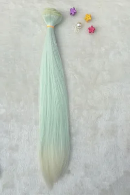1 шт. 35 см/50 см BJD SD кукла chole Ye Luoli парики DIY Fapai прямые волосы/парики высокотемпературные волокна волос градиент цвета волос - Цвет: 5
