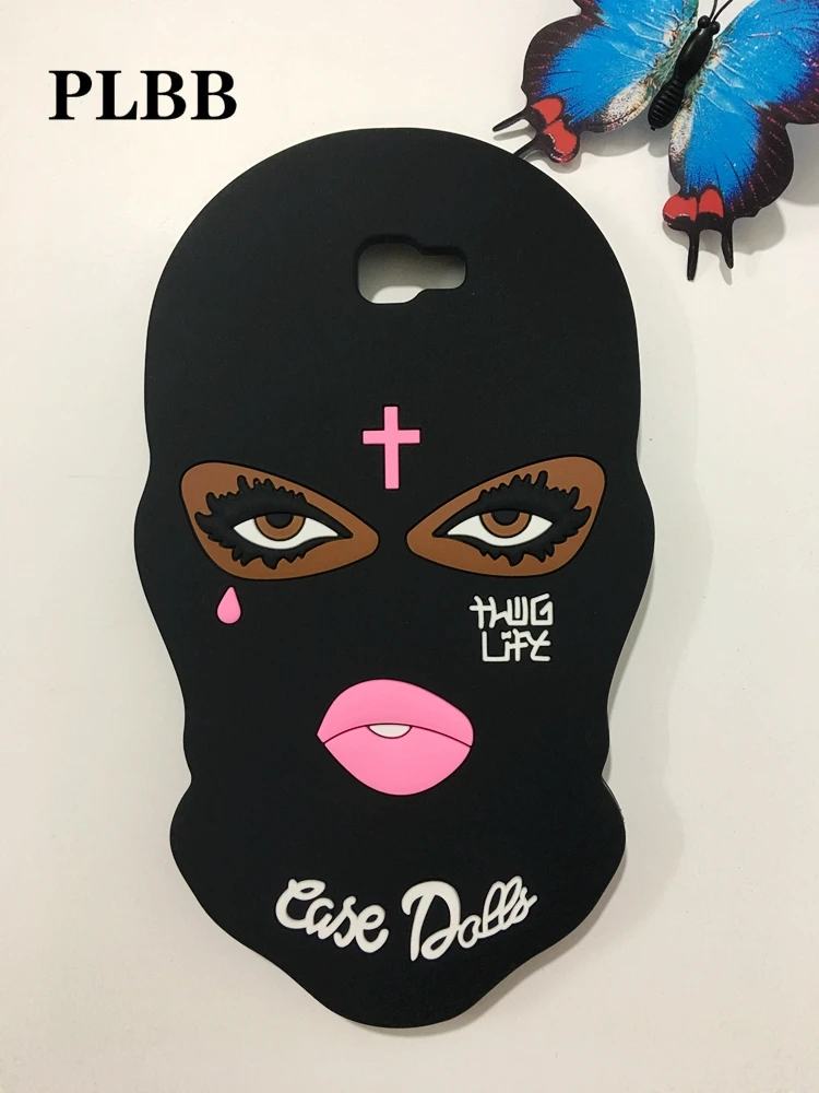 New Big Eyes Masked Teared Girl Jesus Christian Cross Coque Case for Samsung Galaxy J7 Prime cover ON7 2016 |
