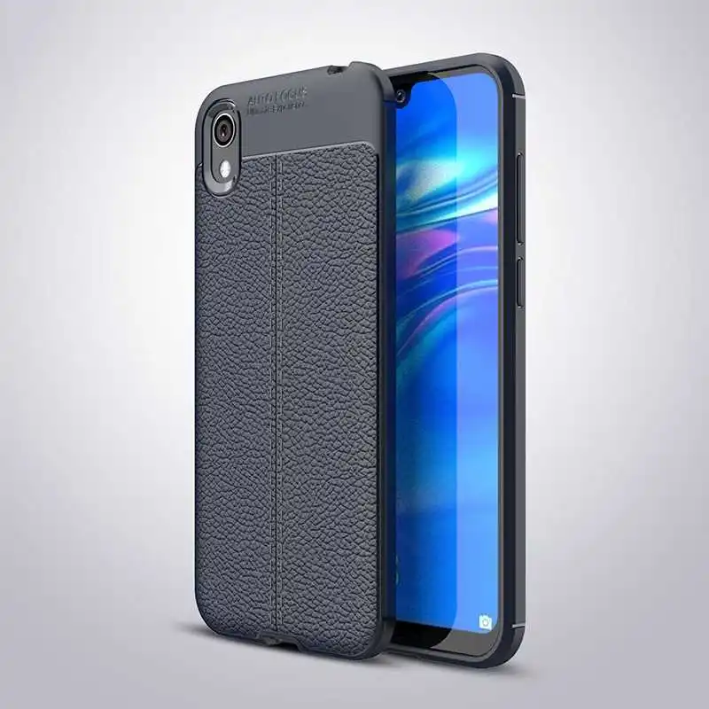 Navy Blue Модный противоударный мягкий чехол Mokoemi с рисунком личи 5,7" для huawei Honor 8 s, чехол для huawei Honor 8 s, чехол для телефона - Color: Navy Blue