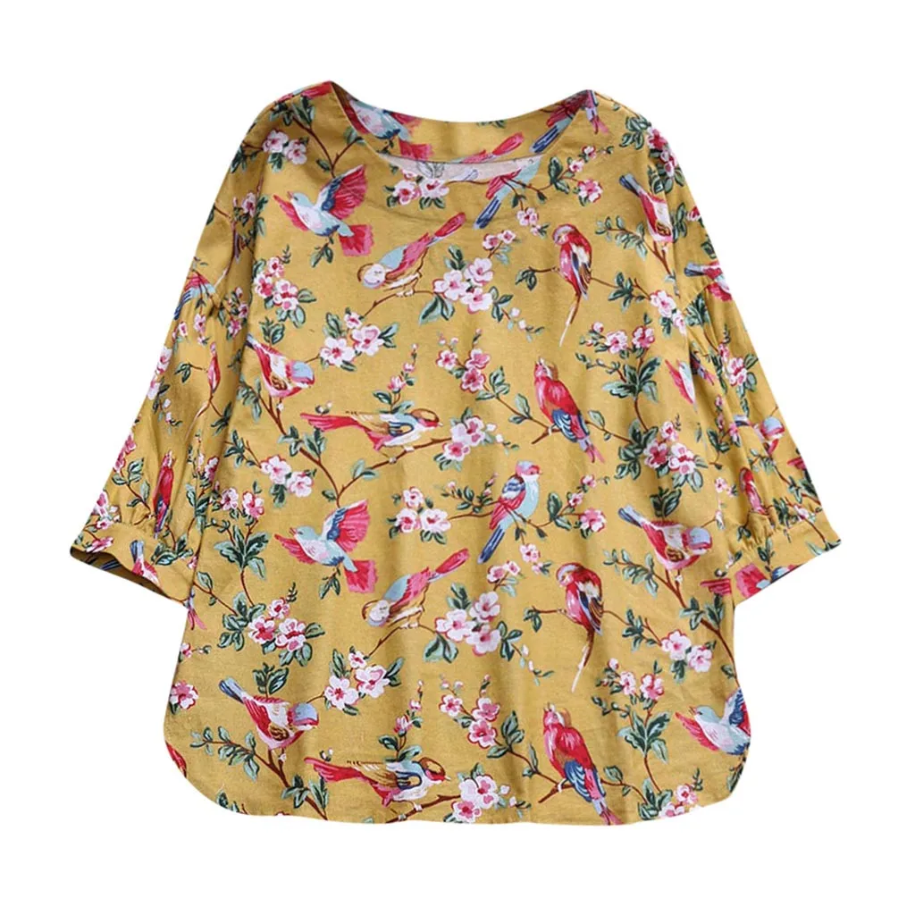 Yellow Модные женские блузки Femininas Blusas, Повседневная рубашка с длинным рукавом и круглым вырезом, блузка, блузки Lange Mouwen - Цвет: Yellow
