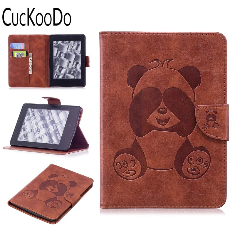 Кожаный чехол книжка CucKooDo премиум класса с карманом для карт Amazon Kindle Paperwhite
