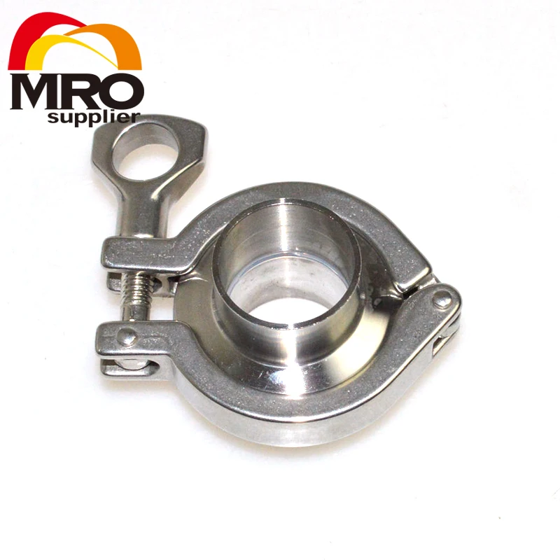 1 set 1-1/4&quot 1.25&quot 32MM OD Sanitary Pipe Weld Ferrule + Tri Clamp Silicone Gasket Stainless Steel SS304 SWT-32 | Обустройство