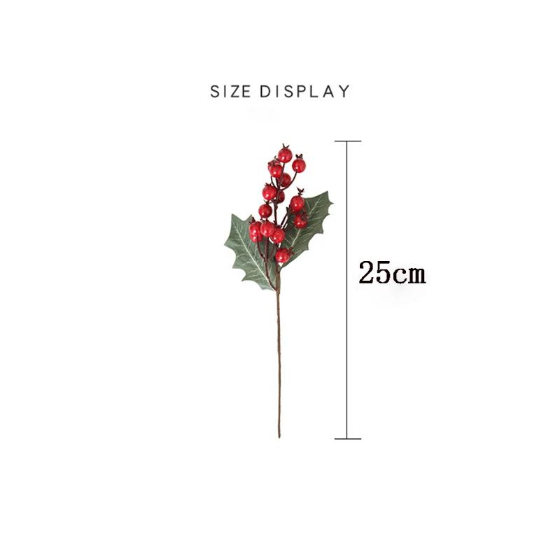 

Mini Red Berry Branch Artificial Fruit Party Home Floral Decor Christmas Decoration Foam Berries DIY Scrapbooking Fake Plant