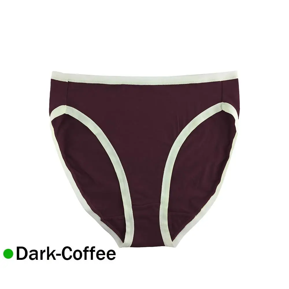 dark coffee Эластичные хлопковые женские трусы с высокой посадкой размера плюс, нижнее белье, трусики, сексуальные женские хипстерские хлопковые трусы с высокой талией, дышащие трусы 4XL - Цвет: dark coffee