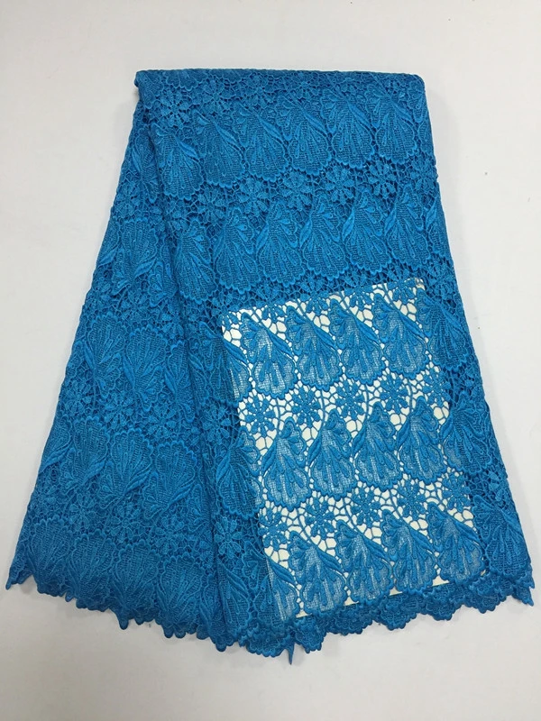 2017 Nigerian net cord lace textile water soluble African mesh guipure fabric swiss voile dress polyester material | Дом и сад