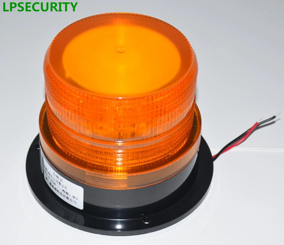 LPSECURITY IP54 12VDC до 60VDC мигающий светильник мигалка стробоскоп для гаражных ворот открывания двери школьный автобус(без звука