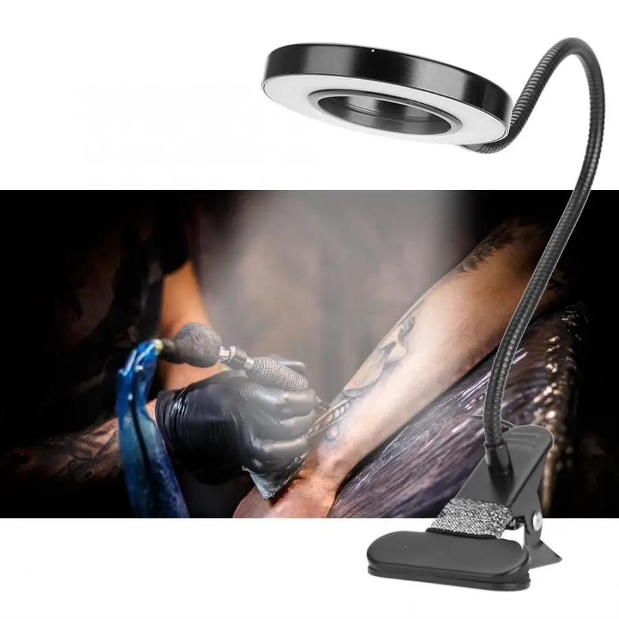 Portable USB LED Clip Table Lamp Adjustable Desk Light For Tattoo/Manicure/Makeup Nail Lamps Microblading Tattoo Supplie | Красота и