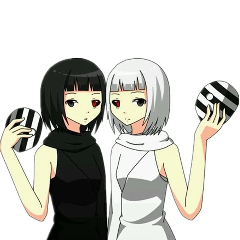 Анжу черный Ченнаи и белые костюмы Платье Аниме Токийский Гуль косплей белый