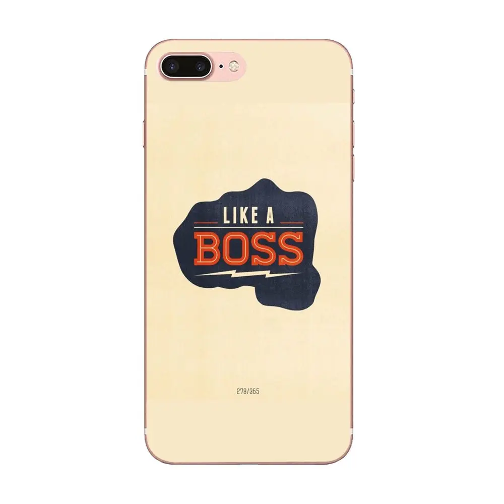 Как Босс для Apple iPhone 4 4S 5 5C 5S SE 6 6S 7 8 Plus X XS Max XR Мягкий Силиконовый ТПУ Прозрачный